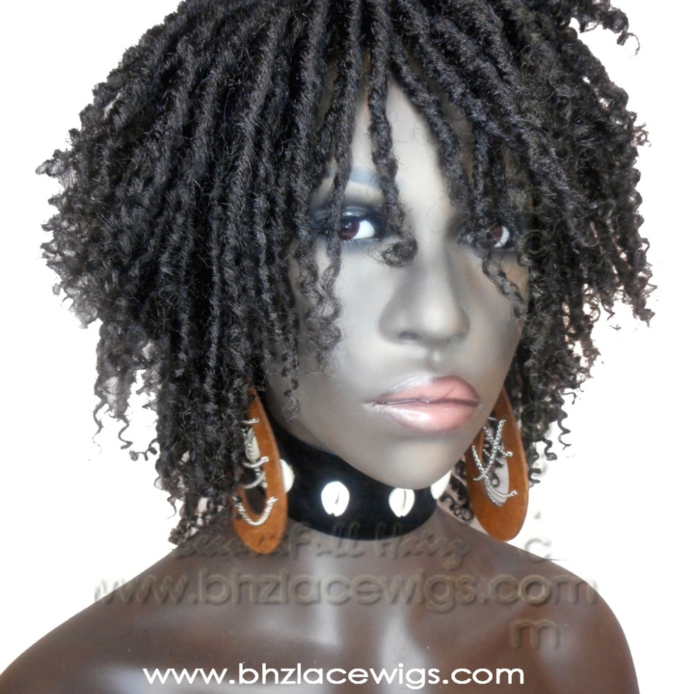 Kenyatta Full cap TWIST OUT wig faux locs dreads - Picture 7 of 8